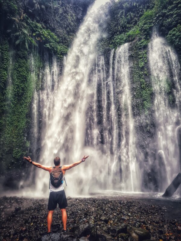 Waterfalls in Senaru, Lombok, Indonesia
