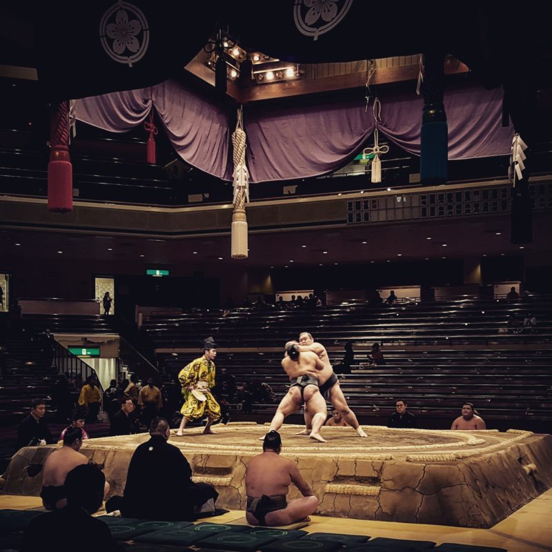 Traditional sumo in Tokyo, Japan