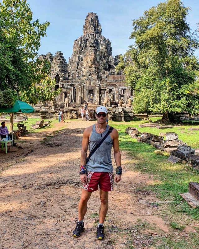 Michal Košátko at Angkor temples, Cambodia